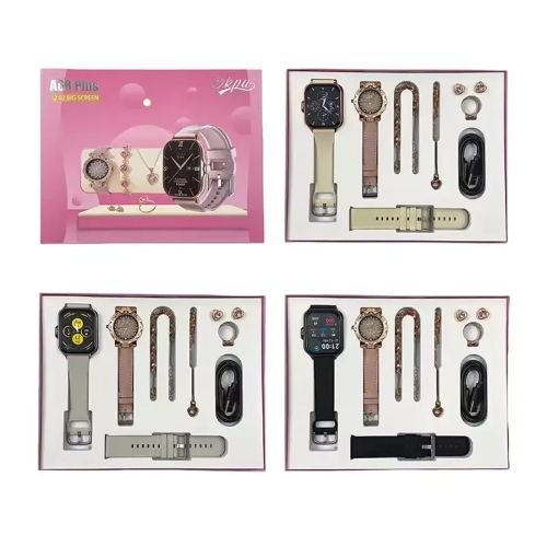 A68 Plus Smart Watch and Jewellery Gift Set for Women - Image 3