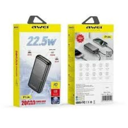 Awei P13K 20000mAh 22.5W Power Bank Price in bd
