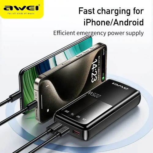 Awei P13K 20000mAh 22.5W Power Bank Price bd