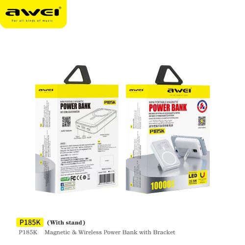 AWEI P185K 22.5W 10000mAh Power Bank Price in bd