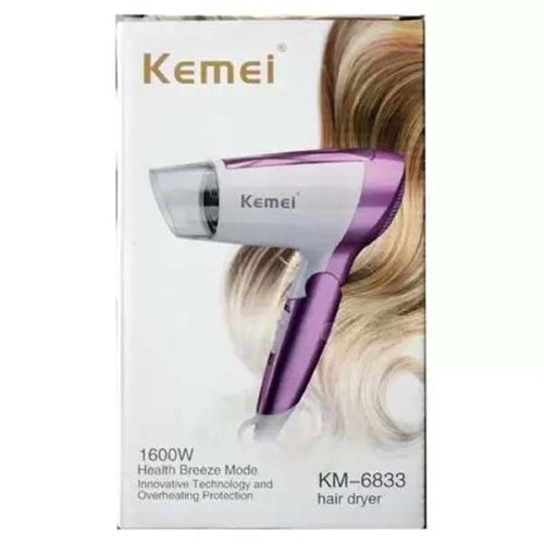 Kemei KM-6833 Foldable Hair Dryer Price bd